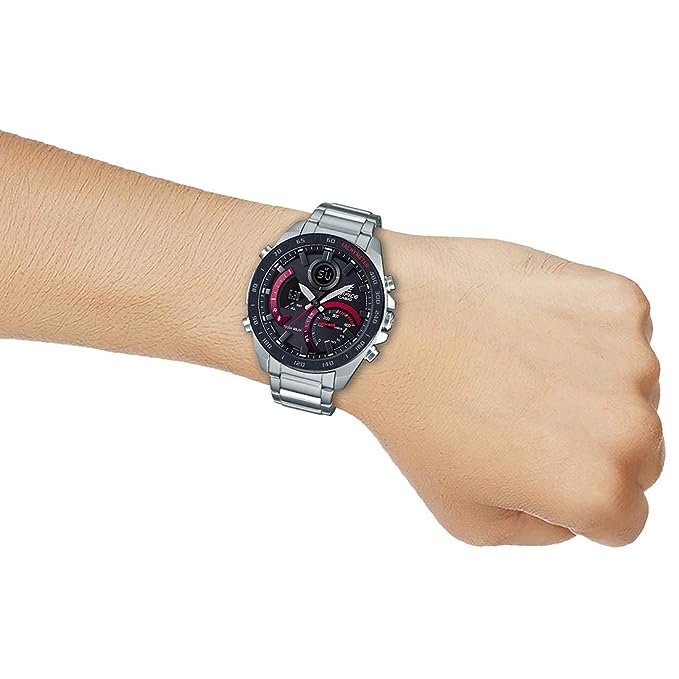 Analog-Digital Black Dial Men's Watch-ECB-900DB-1ADR (EX499) - Image 4
